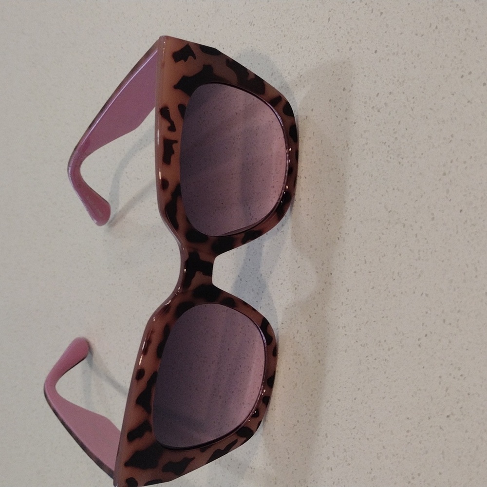 Women's Oversized Two-Tone Tortoise Shell Cateye Sunglasses - A New Day™ Tan: UV